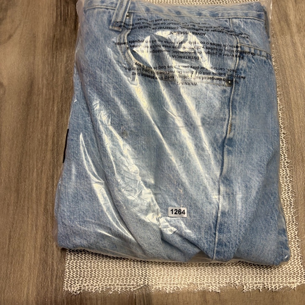 Route 66 Original Clothing Co Mens Light Wash Baggy Denim Shorts 38 Jorts Y2K - Picture 8 of 8